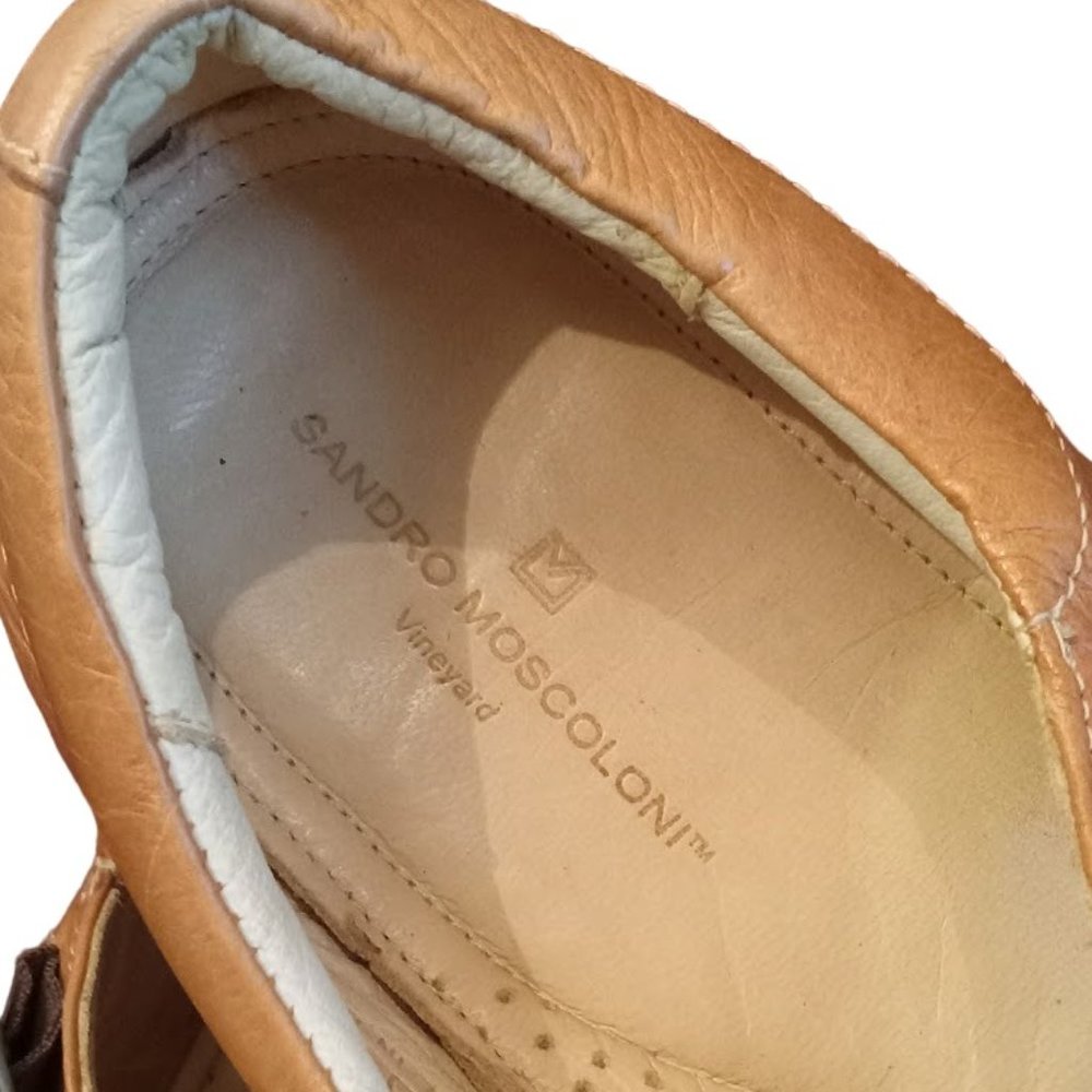 EUC | Sandro Moscoloni | Tan Leather Shoe Sandal | Size 13D - Picture 13 of 16